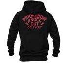 PRIDE OR DIE Knockout delivery hoodie -black